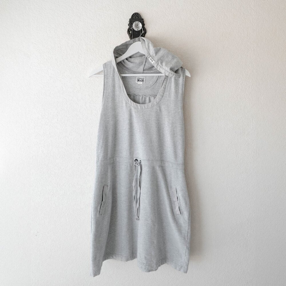Converse Light Gray Hoodie Tank Dress